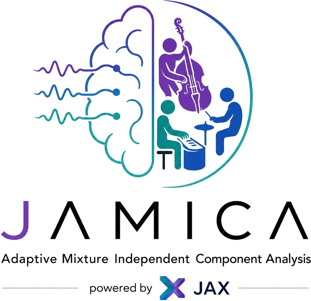 jamica - Adaptive Mixture Independent Component Analysis, powered by JAX